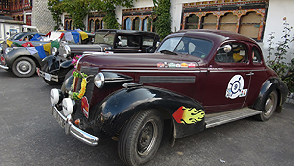 vintage car in bhutan